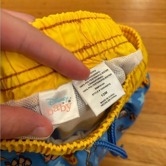 Disney Pixar Toy Story Woody Bullseye Blue Swim Trunks - Picture 4 of 4